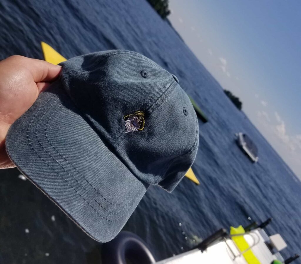 Dingley Wharf Hat on Sebago Lake